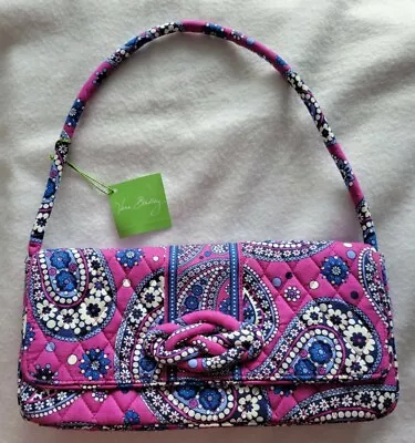 Vera Bradley BOYSENBERRY Knot Just A Clutch Handbag Small Side Purse NWT • $18.99