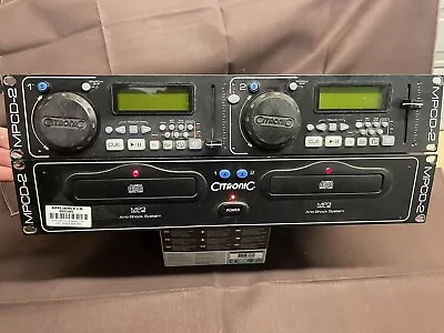 £59.99 • Buy Citronic MPCD-2 Twin-drive CD/MP3 DJ Workstation Dj Disco Decks Untested No Lead