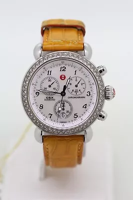 MICHELE CSX Chronograph Diamond Bezel Ladies Watch MW03C01A1025 • $350