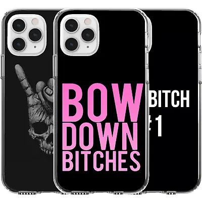 £11.20 • Buy Silicone Cover Case Bow Down Btches Rock On Skull Art Number 1 Boss Chick Art