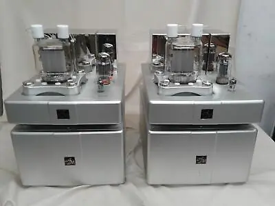 AUDIO MUSIC 833 Silver Edition Single Ended 100 Watt Valve Monoblocks • £11000