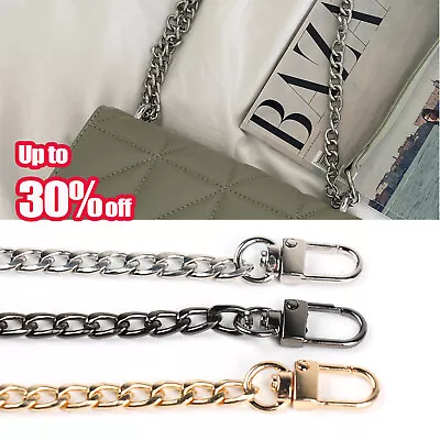 £3.76 • Buy 120cm Flat Metal Replacement Chain For Cross Body Shoulder Bag Handbag Strap