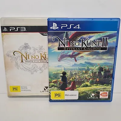 Ni No Kuni I & II Complete With Art Cards Sony Playstation PS3 PS4 Aus PAL • $39.90