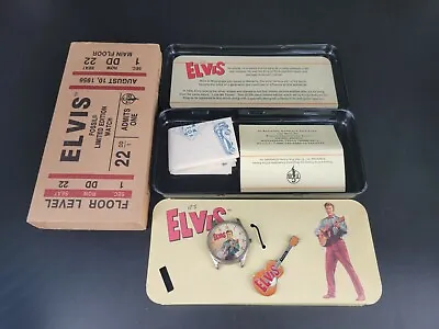 Fossil Elvis Limited Edition Watch & Guitar Pin + Metal Tin With COA  • $34.99