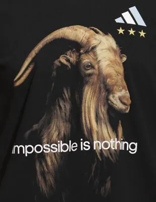 Adidas Goat T Shirt Men’s Small 3-Star Lionel Messi #10 Argentina New • $39.99