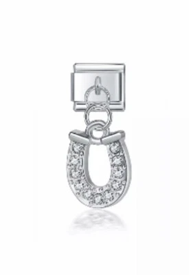 £8.99 • Buy Lucky Horseshoe Charm Compatible With Nomination Bracelet