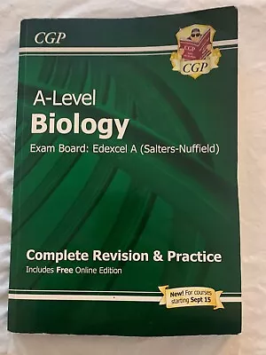 A Level Biology Edexcel A (Salters-Nuffield) Complete Revision & Practice Book • £0.99