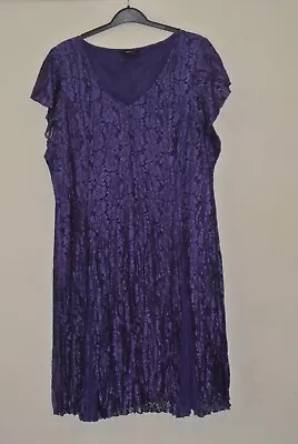 Fantastic BN Changes At Together Purple Lace Dress Size 26 • £4.99