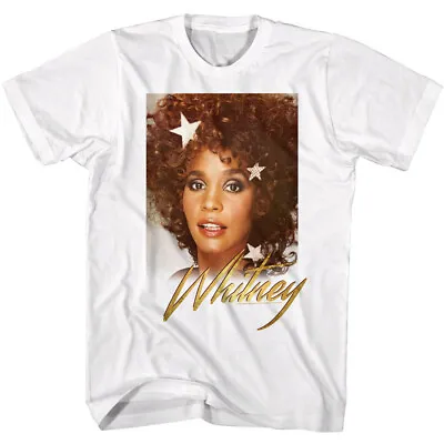 Whitney Houston Star Power Men's T Shirt Legendary Hair Pop Music Video R&B Soul • $25.50