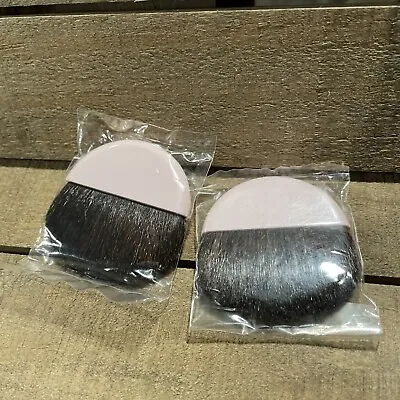 RARE 2 Mary Kay Pink Round Brush Sable Bristles New For Powder Foundation Blush • $19.99
