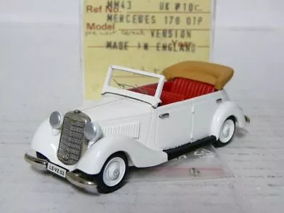 MiniMarque43 UK10C 1/43 Mercedes-Benz 170 Cabriolet Handmade White Metal Model • $79.99