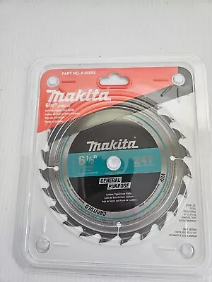 Makita 6 1/2   24T Carbide-Tipped Framing Saw Blade A-85092 Brand New Sealed • $19.99