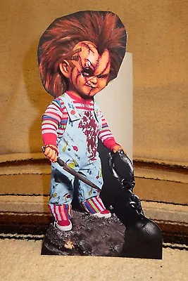 Chucky Damaged  Child's Play  Horror Movie Tabletop Display Standee 10  Tall • $9.99