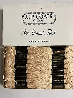 J&P Coats Embroidery Floss- Flesh Tone #266-Box Of 24- New • $7.99