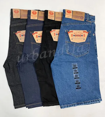 Men's Regular Fit Denim Jean Shorts Size 30-50 Kno Betta • $23.95