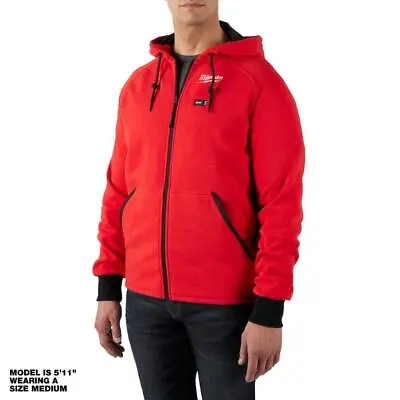 Milwaukee Heated Jacket Hoodie Men's 2X-Large 12-Volt Lithium-Ion Cordless Red • $100.39