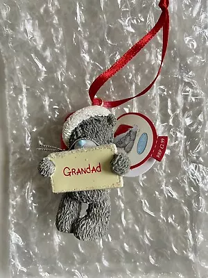 £2.49 • Buy Me To You Tatty Teddy Grandad Christmas Tree Resin Ornament BNWT 