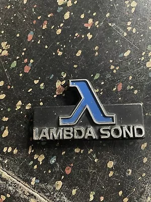 Volvo 240 Lambda Sond Grill Badge Nice Rare Aluminum Emblem 244 245 242 Original • $48.99