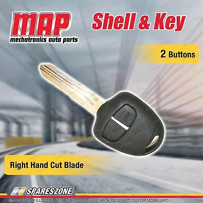 $37.95 • Buy MAP 2 Button Shell & Key For Mitsubishi ASX Colt Lancer Mirage Outlander Grandis