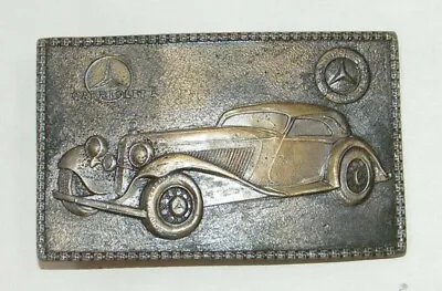 Lewis Buckles Mercedes Cabriolet A Brass Belt Buckle 3 3/4  X 2 3/8  • $34.30