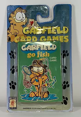 Garfield Go Fish Card Game Vintage Deck By Bicycle MIB Sealed Package NOS • $24.95