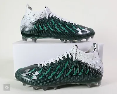 NEW Under Armour Spotlight Lux MC Green Cleats (3022654-300) Mens Size 11.5-12.5 • $99.99