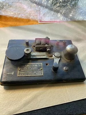 Frank B.perry And Sons Antique Morse Code Telegraph Key • $129.99