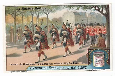 Vintage 1922 Military Music Card Bagpipes Scotland GORDON HIGHLANDERS • $7.45