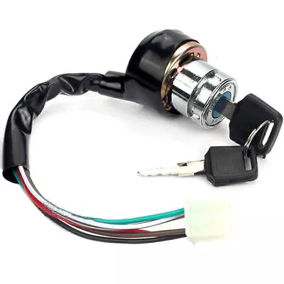 Universal Motorcycle 6 Wire Ignition Starter Off/On/On Switch Lock With 2 Keys • $10.34
