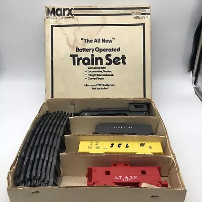 Vintage 1950's Louis Marx #2505 Battery Operated Train Set For Parts Repair • $44.95