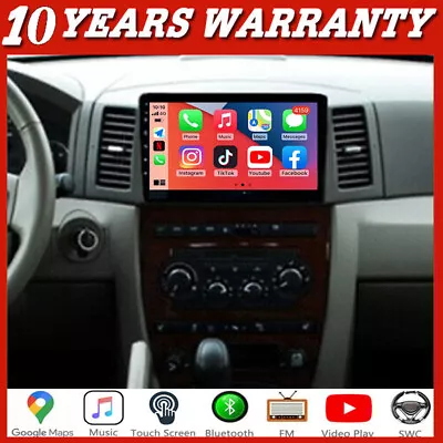 For Jeep Grand Cherokee 04-07 Apple CarPlay Android 13.0 Car Radio Stereo GPS • $147.99