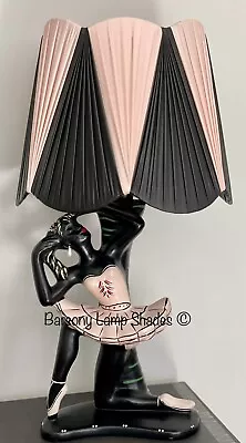 *NEW DESIGN* PLASTIC RIBBON PINK & BLACK LAMPSHADE For BARSONY LADY LAMP • $145