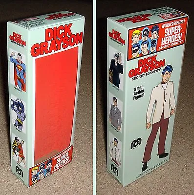 Mego 8  Dick Grayson Alter Ego Custom Box Only • $14.50