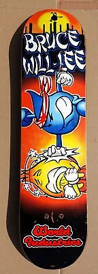 SUPER RARE World Industries BRUCE WILL-LEE Skateboard Deck VINTAGE (See Photos) • $1350