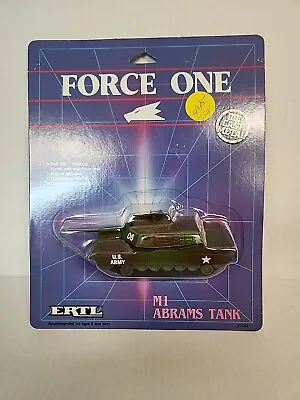 ERTL Force One US Army M1 Abrams Tank 1989 Diecast Armored Vehicle New NOS MS303 • $11.95