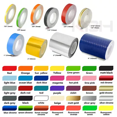 $11.80 • Buy Roll Vinyl Pinstriping Pin Stripe DIY Self Adhesive Line Car Tape Decal Stickers