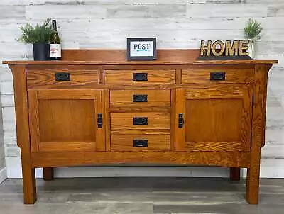 Rustic American Mission Buffet Sideboard • $800