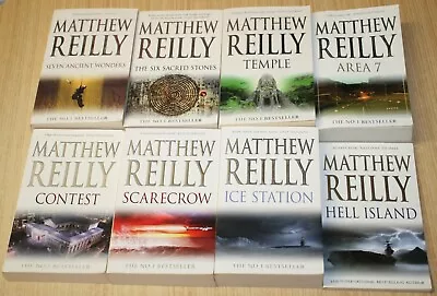 Matthew Reilly Novels X8 - Area 7 Temple Ice Station Contest Scarecrow Hell • $59.99