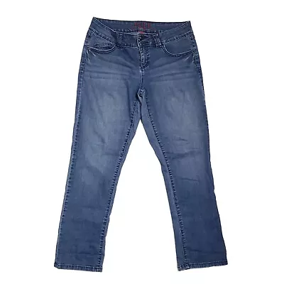 ELLE Jeans Women Size 6 Blue Stretch 32.25  X 26.5  • $17.99