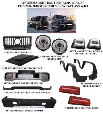 Aftermarket G-63 AMG Style Full Body Kit Fit Benz G-Class W463 G500 G55 Bumper  • $3750