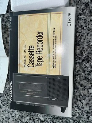£29.12 • Buy Realistic CTR-76 Voice Actuated Cassette Tape Recorder Radio Shack New