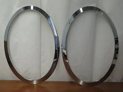 OEM Mini Cooper Headlight Trim Ring Chrome Left & Right 51137300631 51137300632 • $98.91