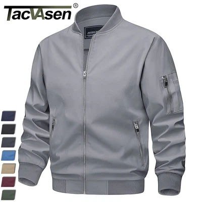 $38.98 • Buy Mens Bomber Jacket Spring Fall Coat Lightweight Windbreaker Casual Sportswear US