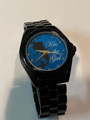 $15 • Buy Disney Little Mermaid Ladies Watch ARIEL KISS THE GIRL Silhouette MINTY CONDITIO
