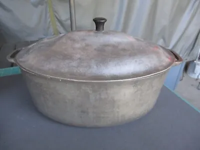 Vtg SUPER HEALTH Aluminum Roasting Pan Cooking Pot With Lid Like Magnalite • $75