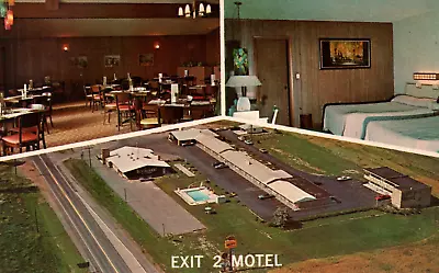 Vintage Postcard Exit 2 Motel Montpelier Ohio Turnpike Dining Travel Vacation OH • $3.86