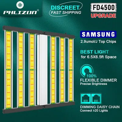 Phlizon FD4500 LED Grow Light Full Spectrum Lights 5x5ft Commercial Plant Indoor • $299.39