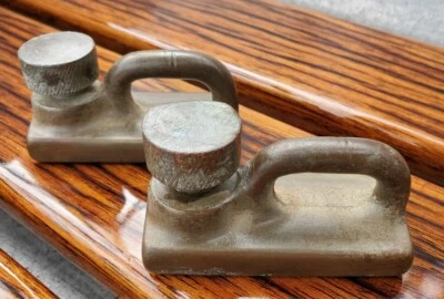 $145 • Buy Pair Of Vintage Bronze Genoa/ Jib Cars Screw Lock 1  Track