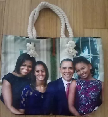 Obama Family Reusable Shopping Bag Tote 44th President Barrack Obama • $29.99