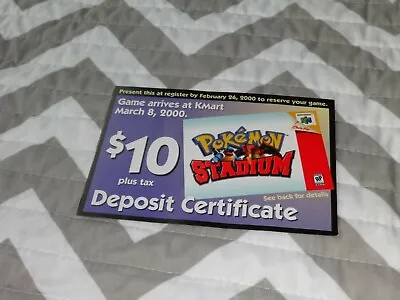 $29.99 • Buy Nintendo Pokemon Stadium Kmart Store Sign Display Employee Promo NFR